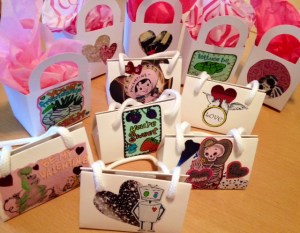 getting ready for Valentines day